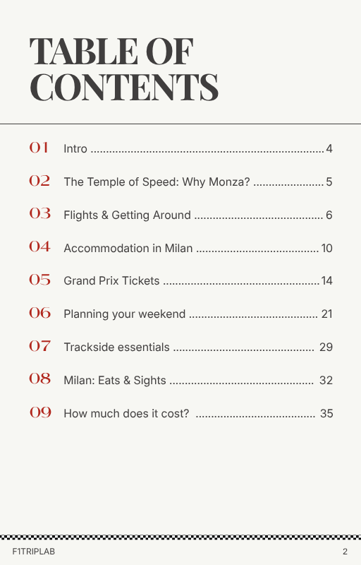 A Formula 1 Fan's Guide - Monza