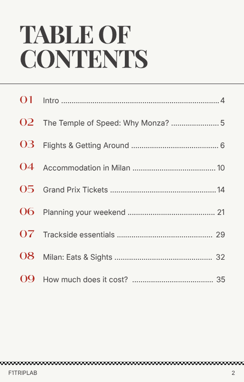 A Formula 1 Fan's Guide - Monza